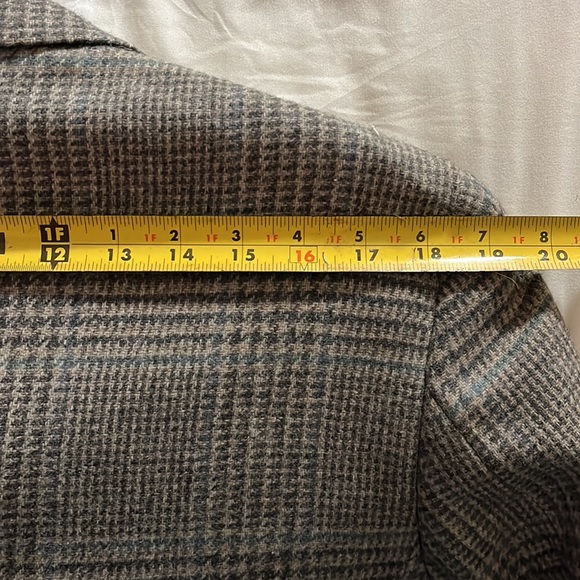 Vintage Corbin tweed blazer grey and sage - Picture 6 of 9